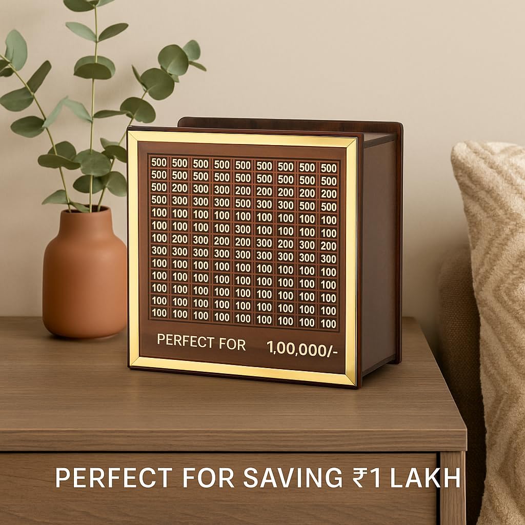 ₹1 Lakh Savings Challenge Piggy Bank 🏦
