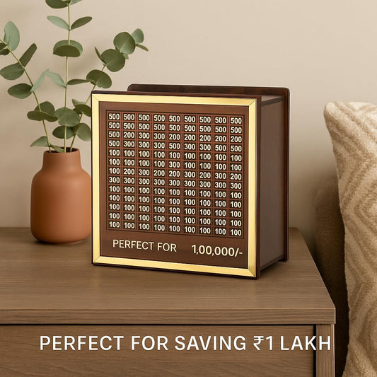 ₹1 Lakh Savings Challenge Piggy Bank 🏦