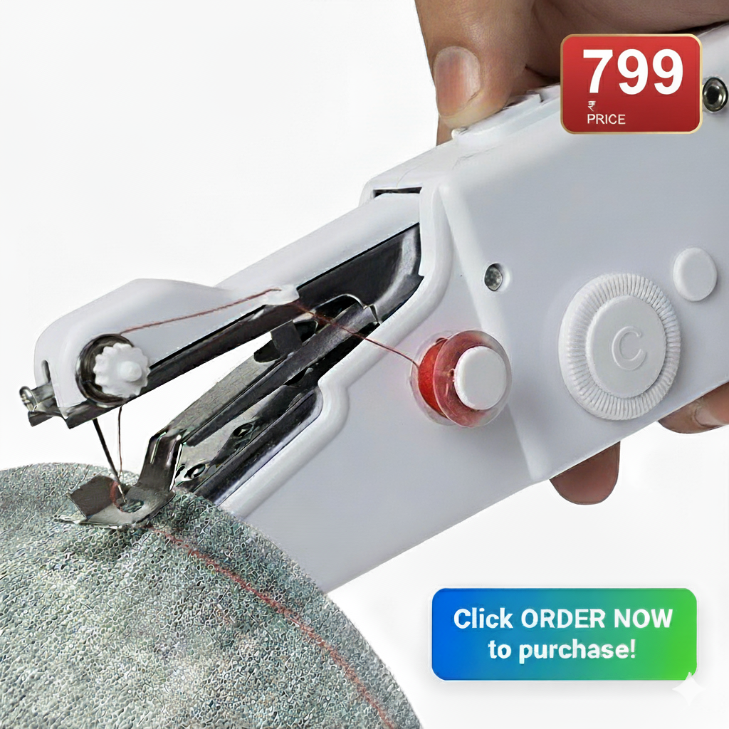 Portable Handheld Sewing Machine – Cordless, Quick & Easy Stitching