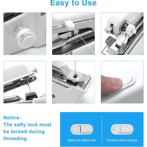 Portable Handheld Sewing Machine – Cordless, Quick & Easy Stitching