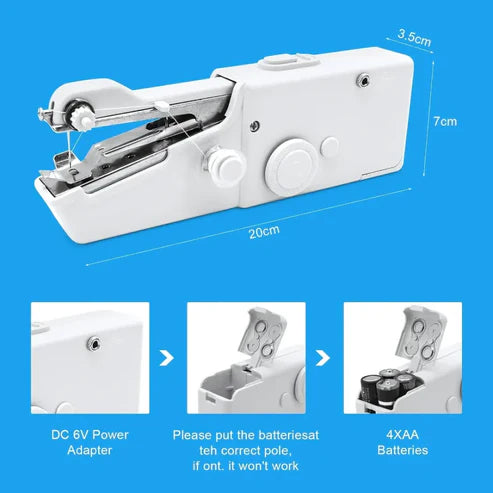 Portable Handheld Sewing Machine – Cordless, Quick & Easy Stitching